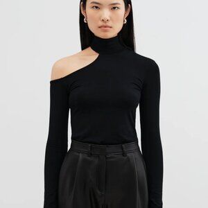 Marcella black long sleeve marcella Evan top large